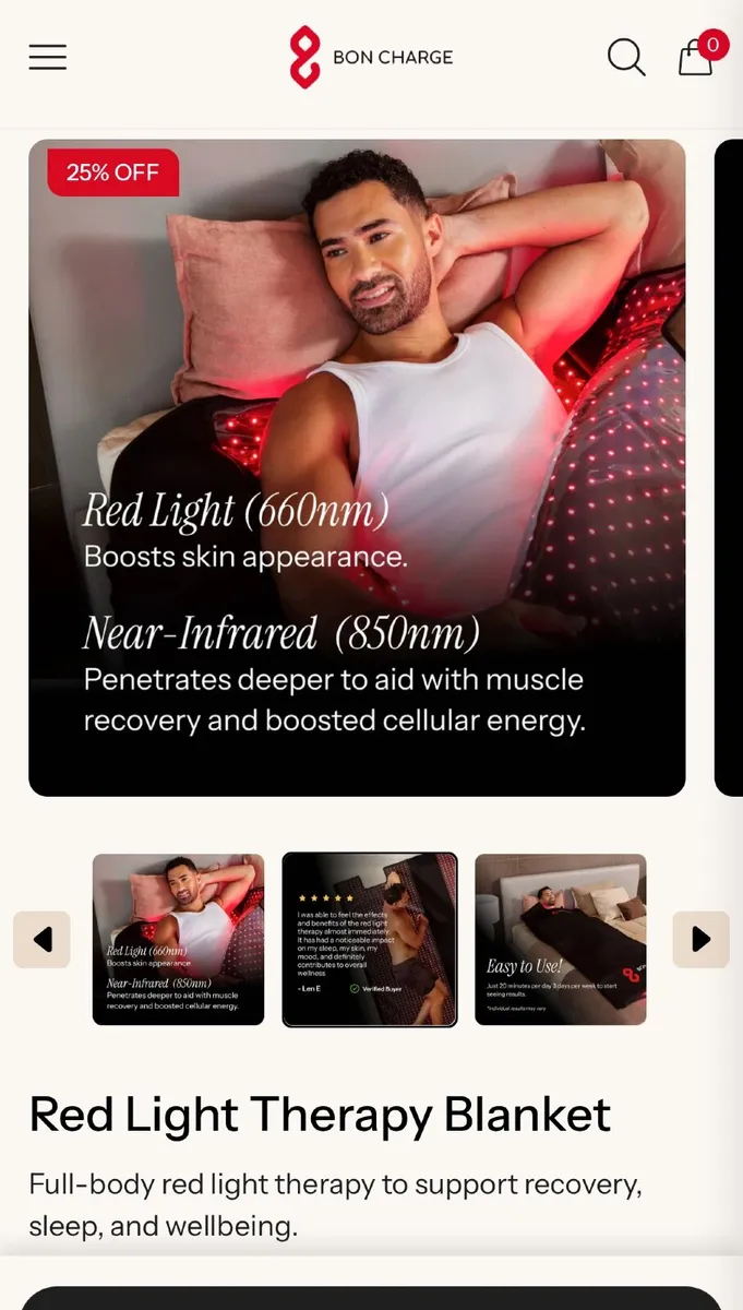 NEW!! Bon charge red light and sauna blanket - Image 4