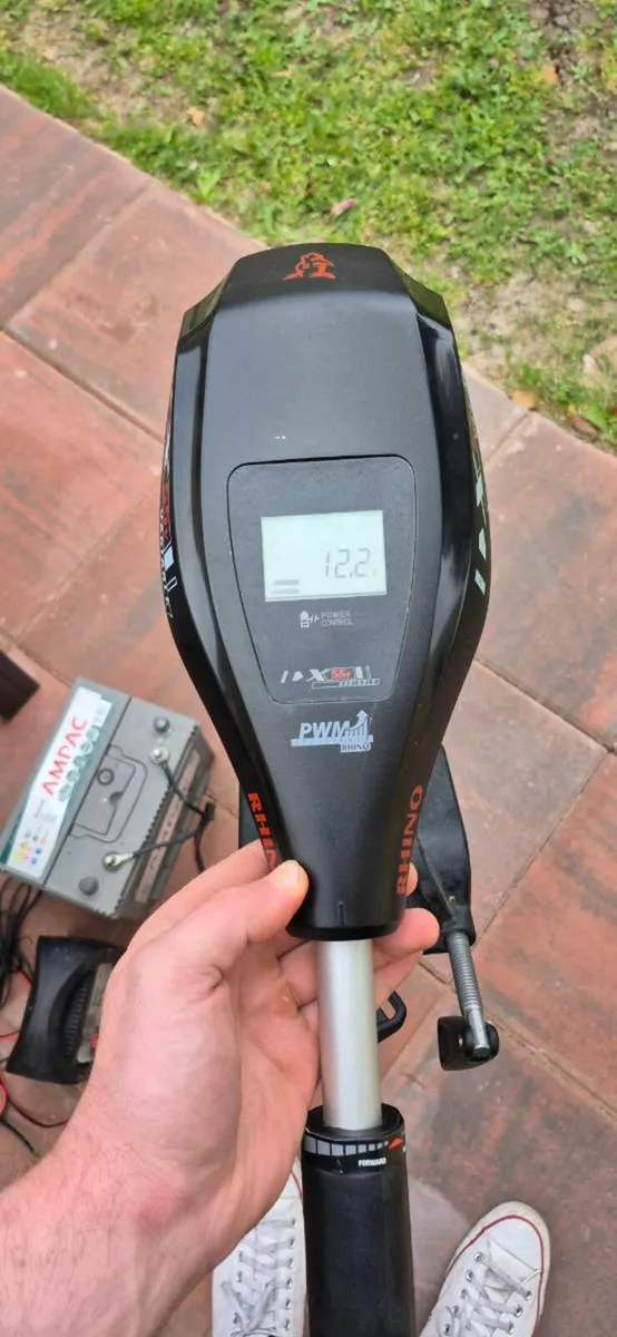 Rhino 55lb Electric Trolling Motor + 12V Battery + - Image 4