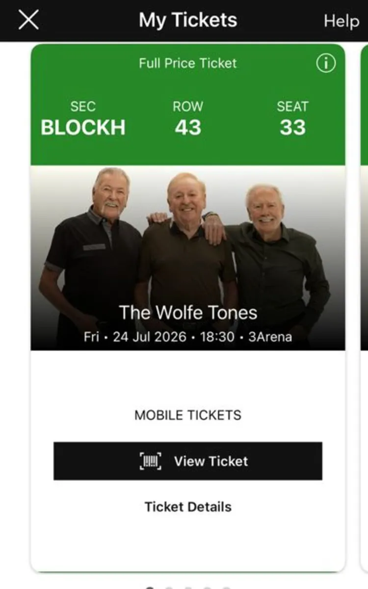 The Wolfe Tones -Tickets for sale