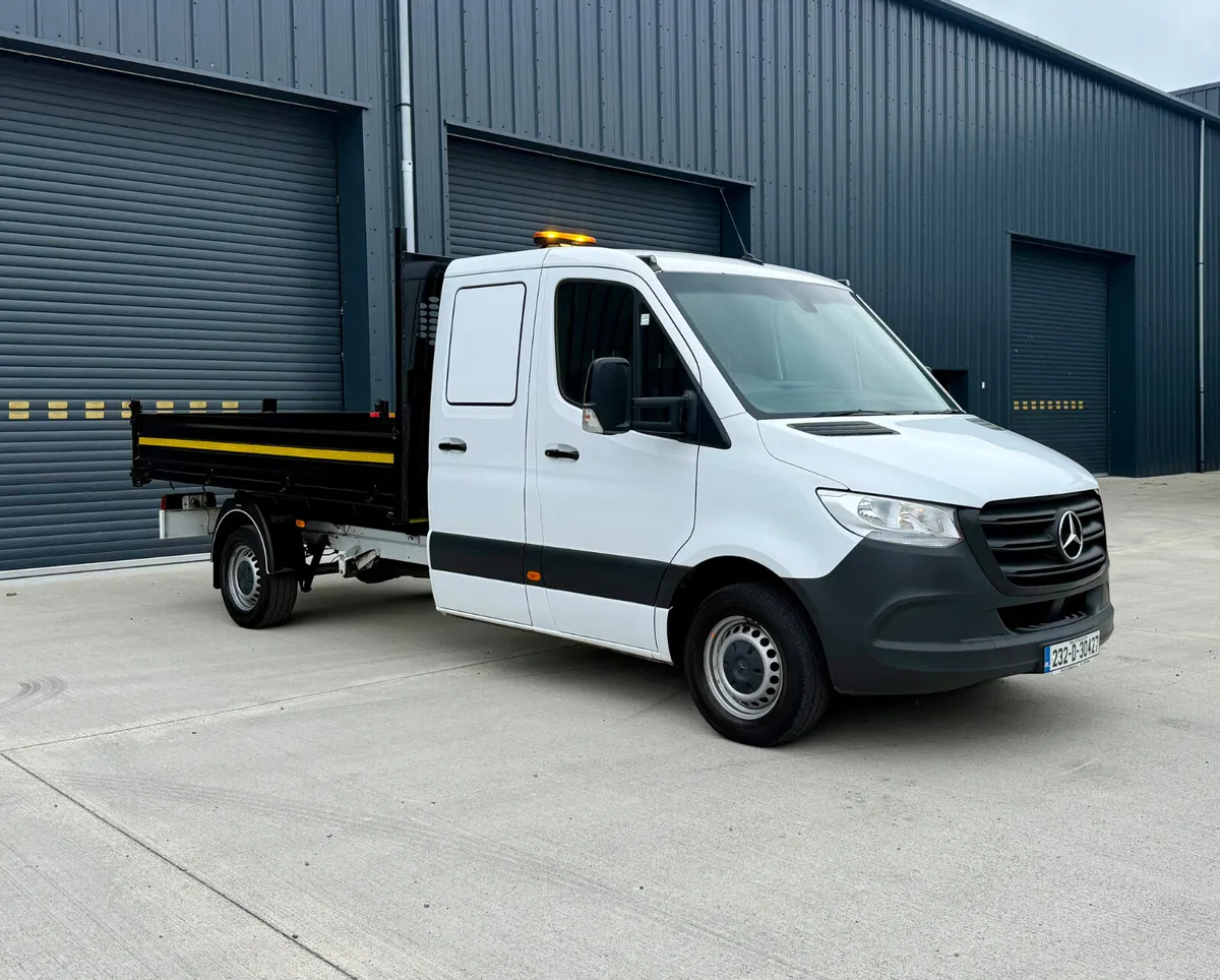 2023 Mercedes Sprinter Twin Cab Dropside Tipper – - Image 1
