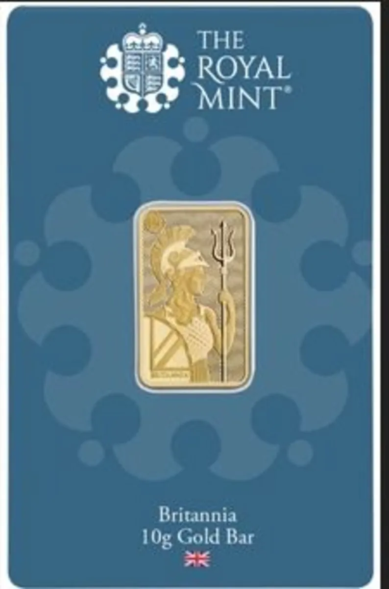 10g Royal Mint Britannia Gold Bar  999.9 Fine Gold - Image 3