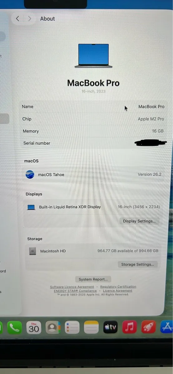 MacBook Pro M2 16” Pro Chip - Image 3