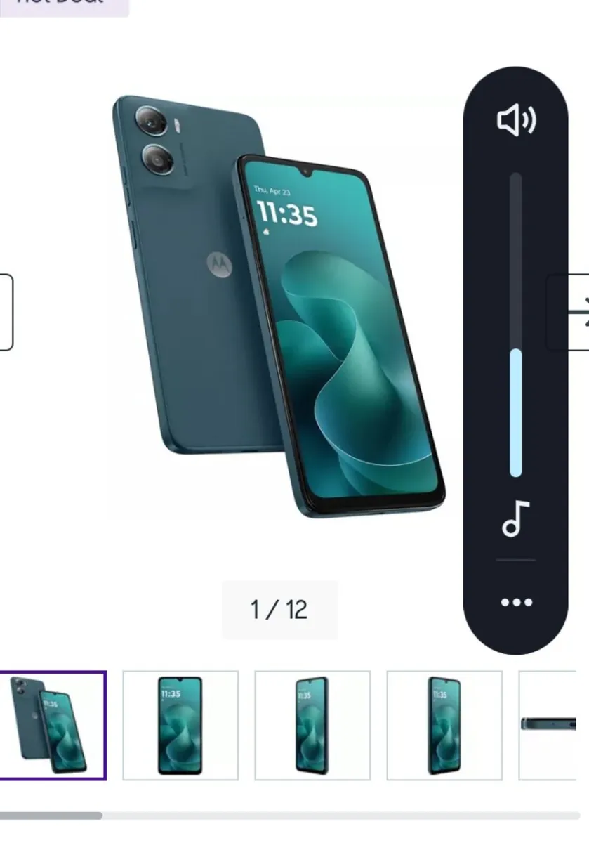 Turquoise Moto GO6 Android Phone