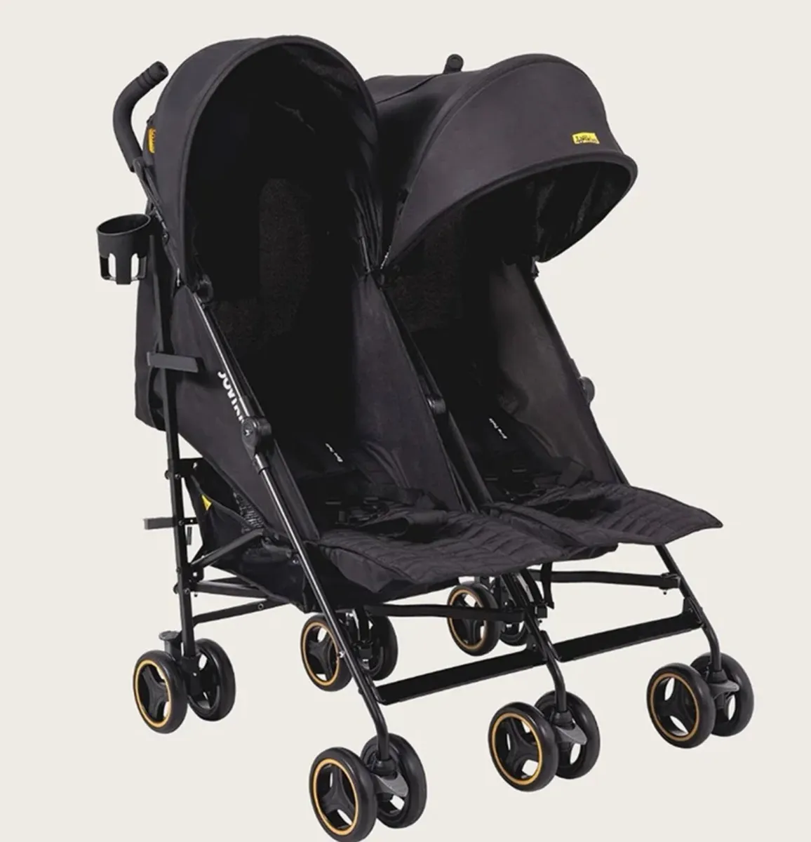 Jovikids Ezra Lightweight Baby Stroller Black Twin - Image 1