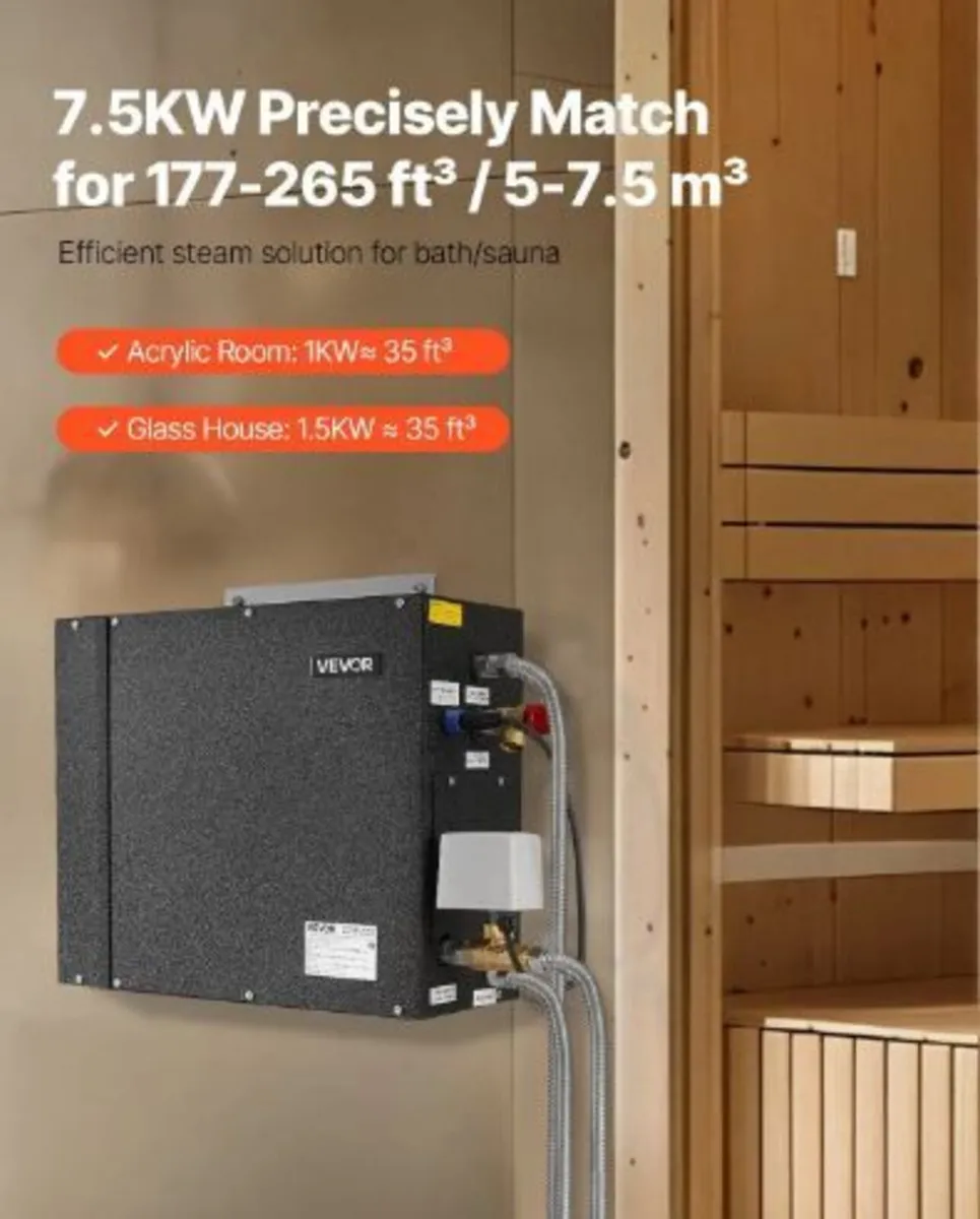 Steam Generator, 7.5 kW Steam Shower - Image 1