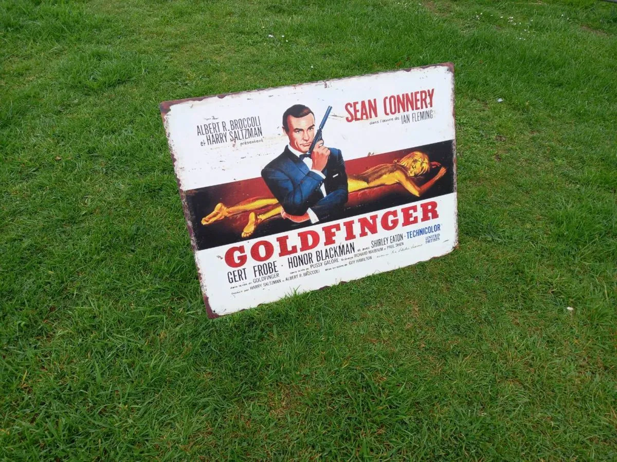 James Bond 007 Large Tin Sign - Image 3