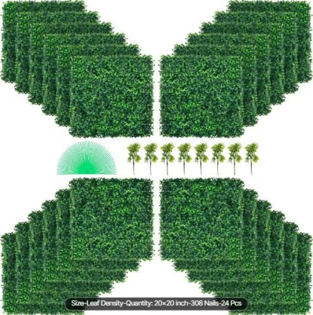 Artificial Boxwood Panel UV 24pcs - Image 3