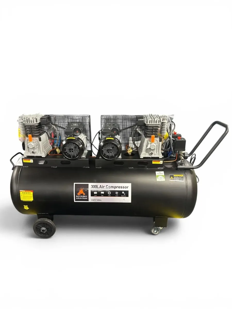 300L Belt Drive Air Compressor Garage Tool - Image 1