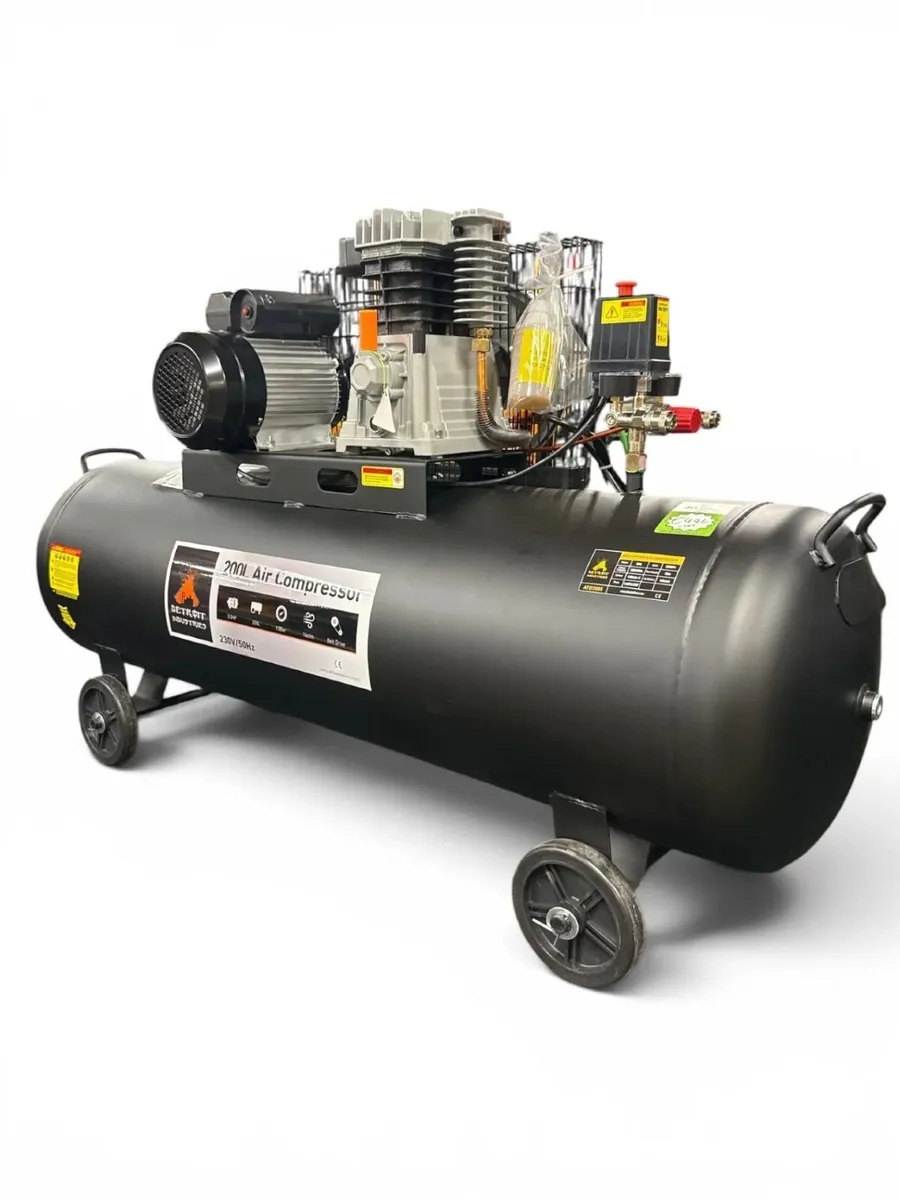 200L Belt Drive Air Compressor Garage Tool - Image 1