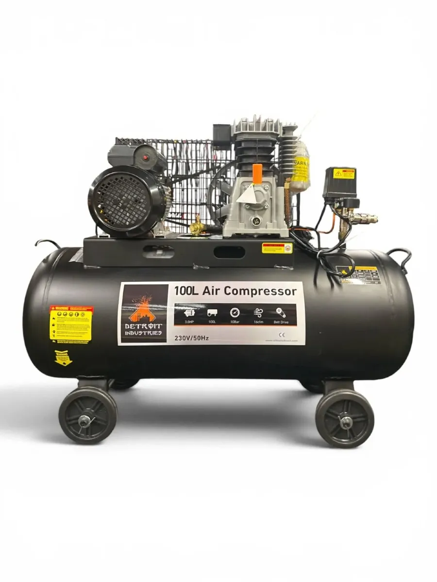 100L Belt Drive Air Compressor Tool  Mechanic - Image 2