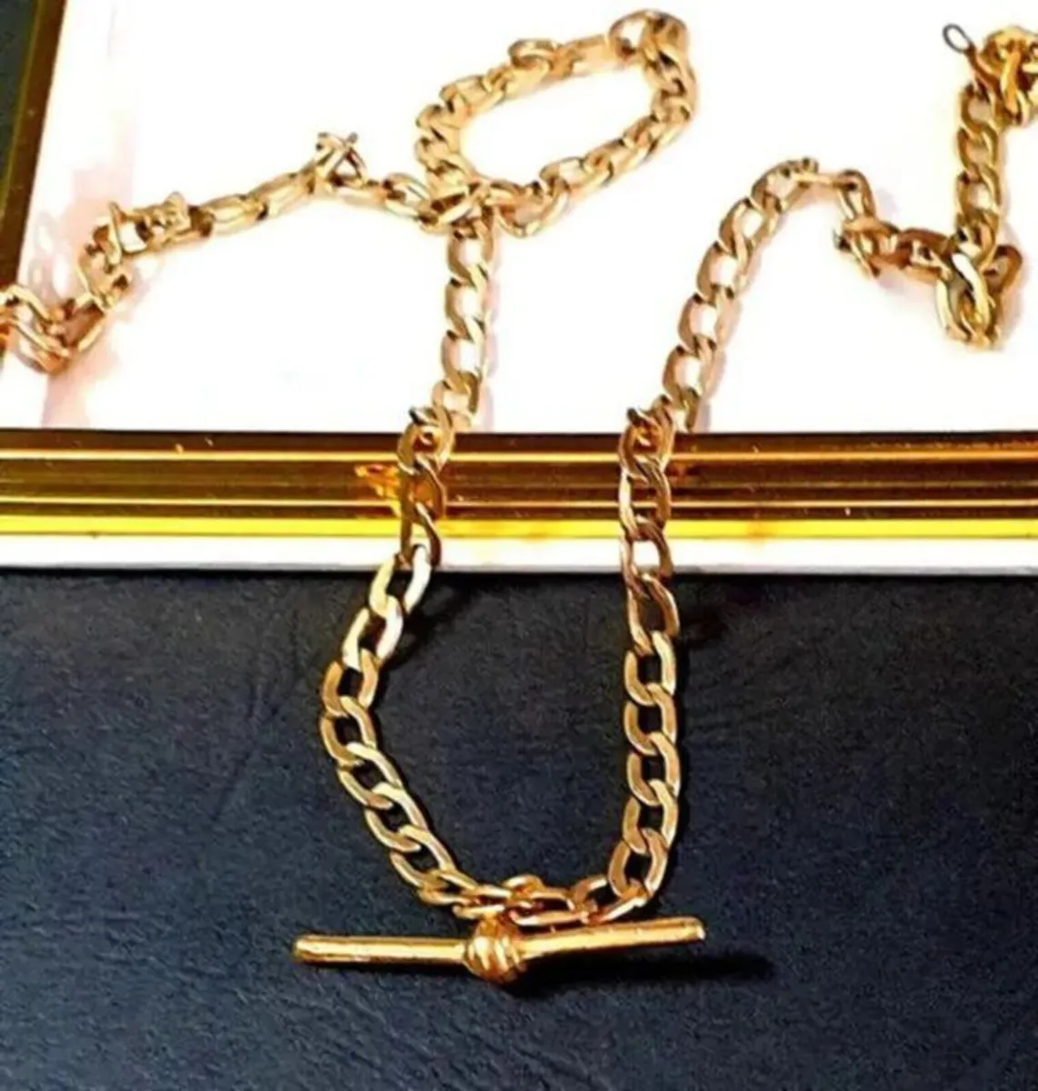 Vintage 9ct Gold Albert Chain - Image 3