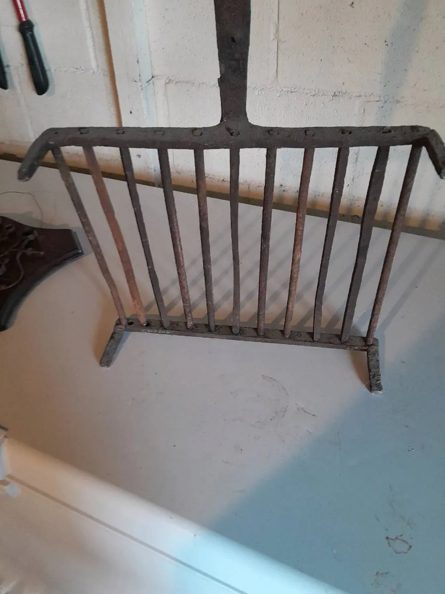 Antique  forge made  fire gridel - Image 3