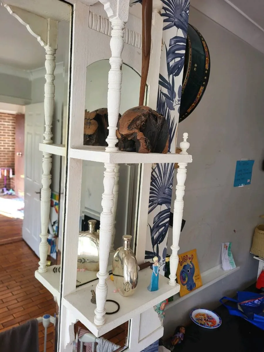 Overmantle Mirror Chalk White - Image 2