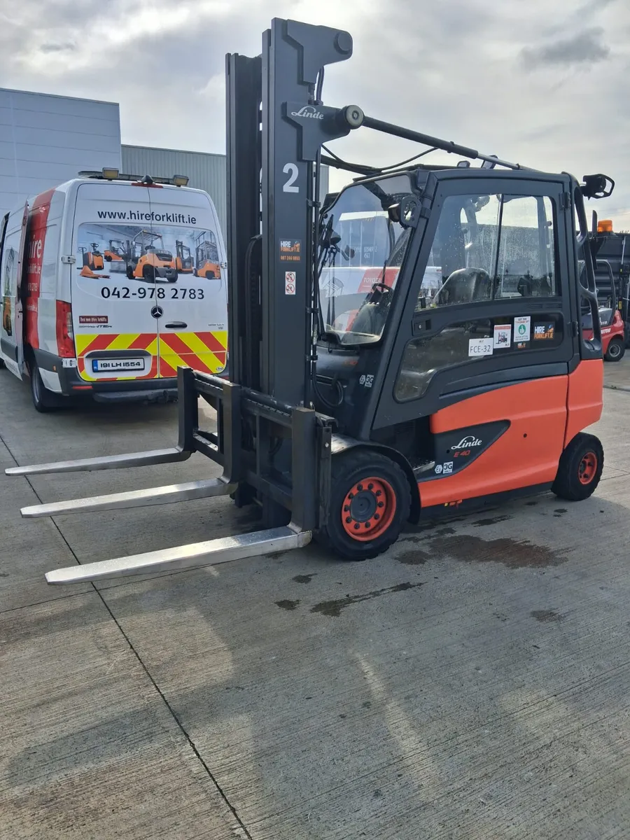 Linde E40 Electric forklift - Image 1
