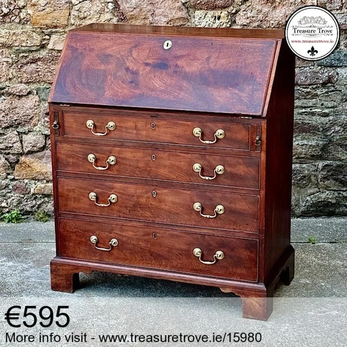 Antique and vintage writing bureau desks - Image 4
