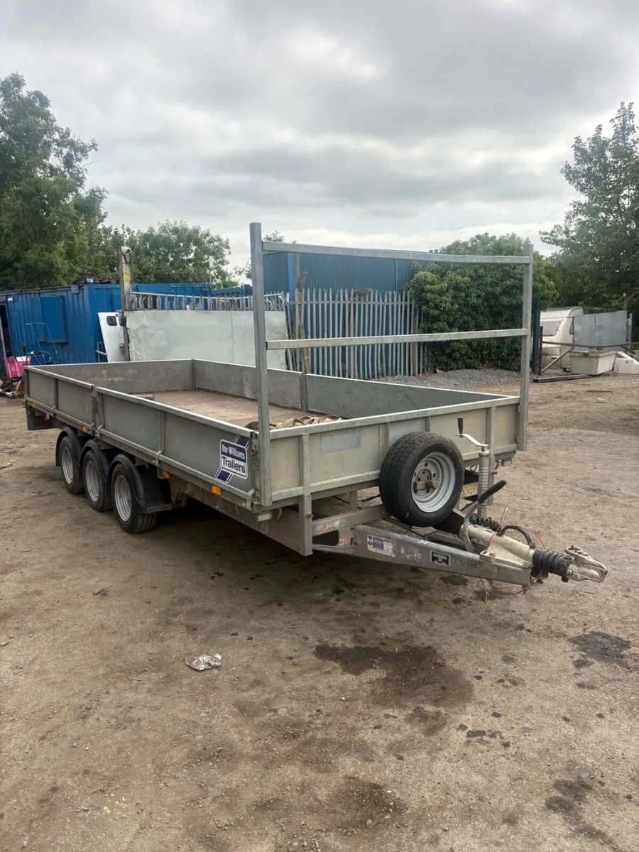 Ifor Williams 16ft dropside trailer - Image 1