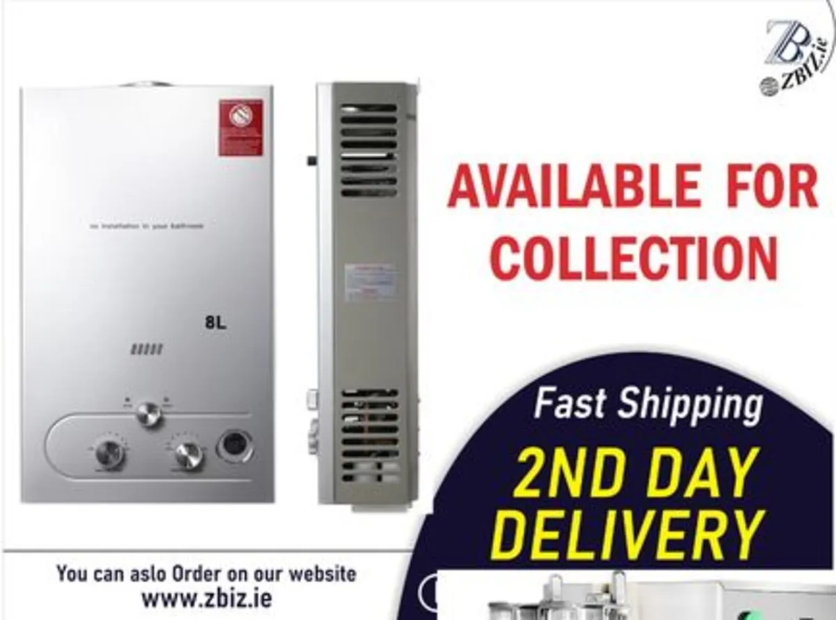 8LPf Propane Gas Tankless Instant Water Heater - Image 1