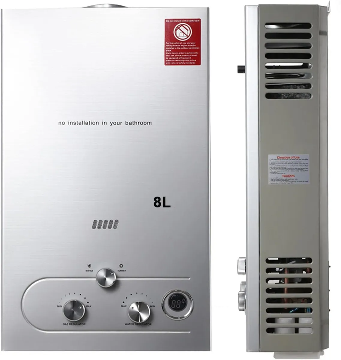 8LPf Propane Gas Tankless Instant Water Heater - Image 2