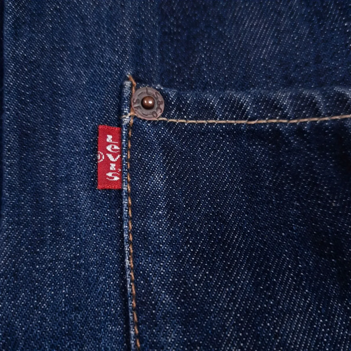 Levi's Y2K Vintage Indigo Blue Denim Jacket XL - Image 2