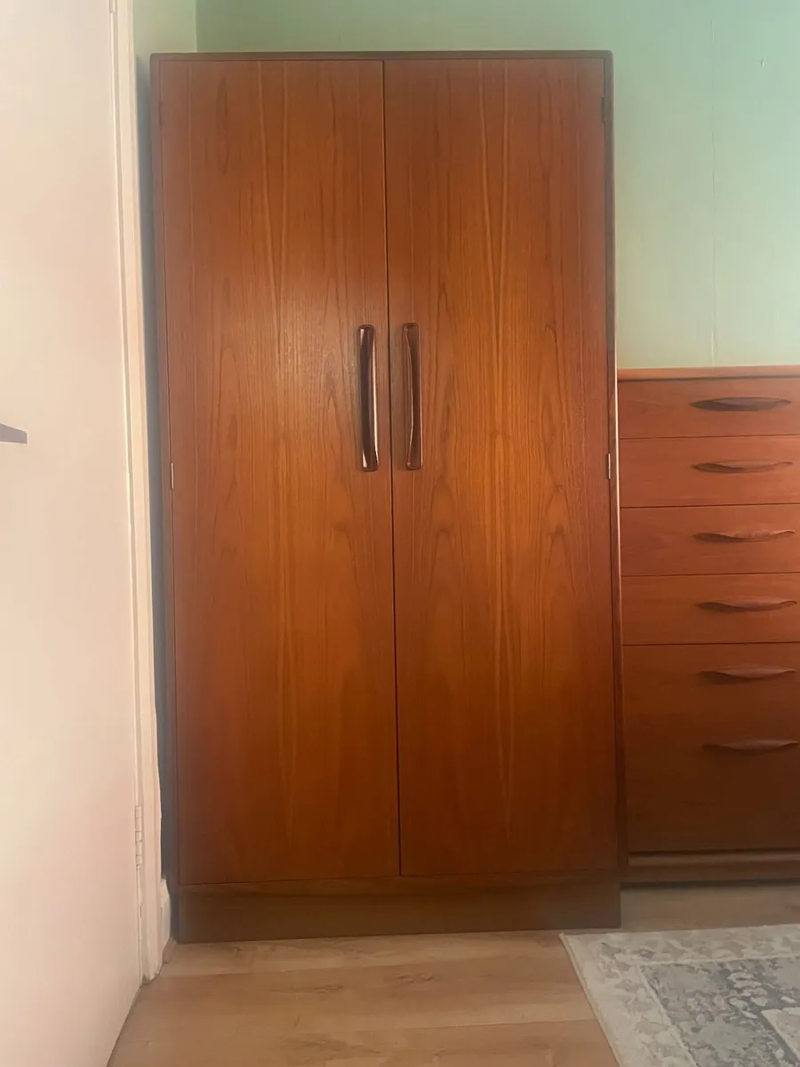 G-Plan Fresco Teak Wardrobe with Shelves & Drawers - Image 1