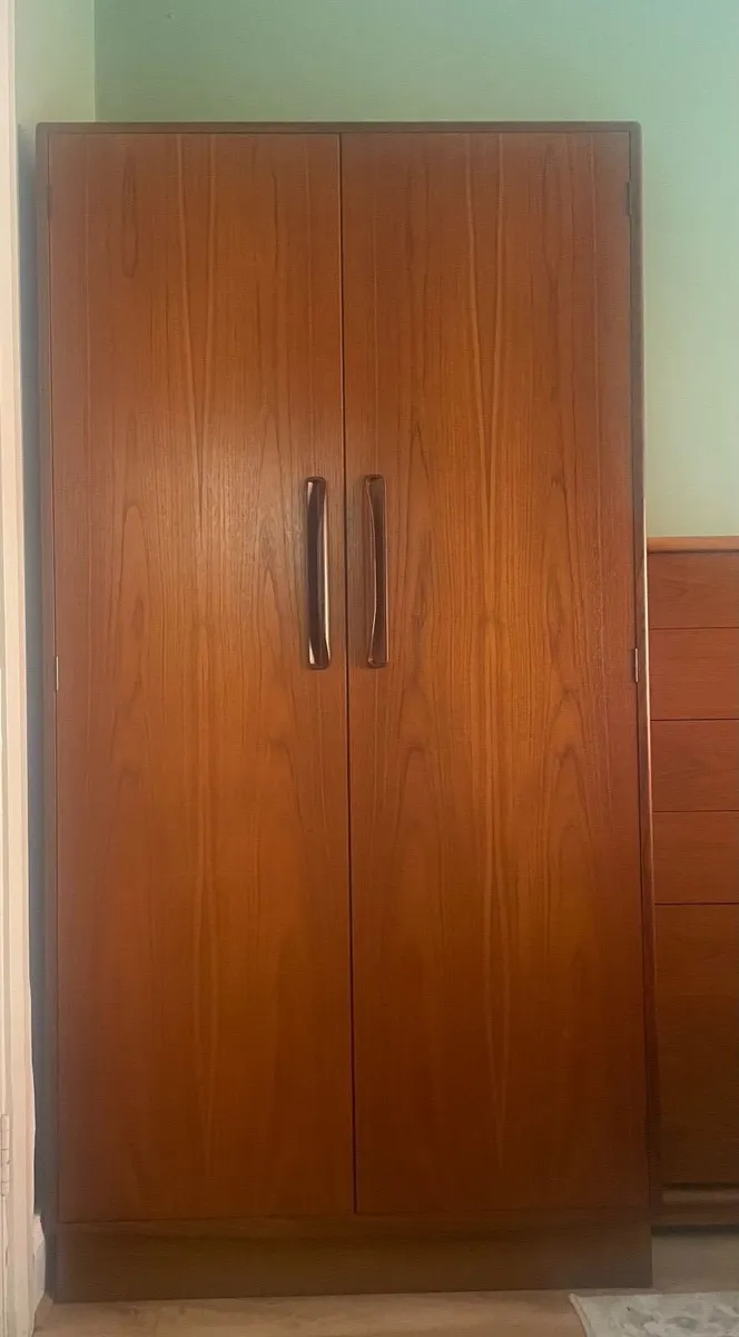 G-Plan Fresco Teak Wardrobe with Shelves & Drawers - Image 2