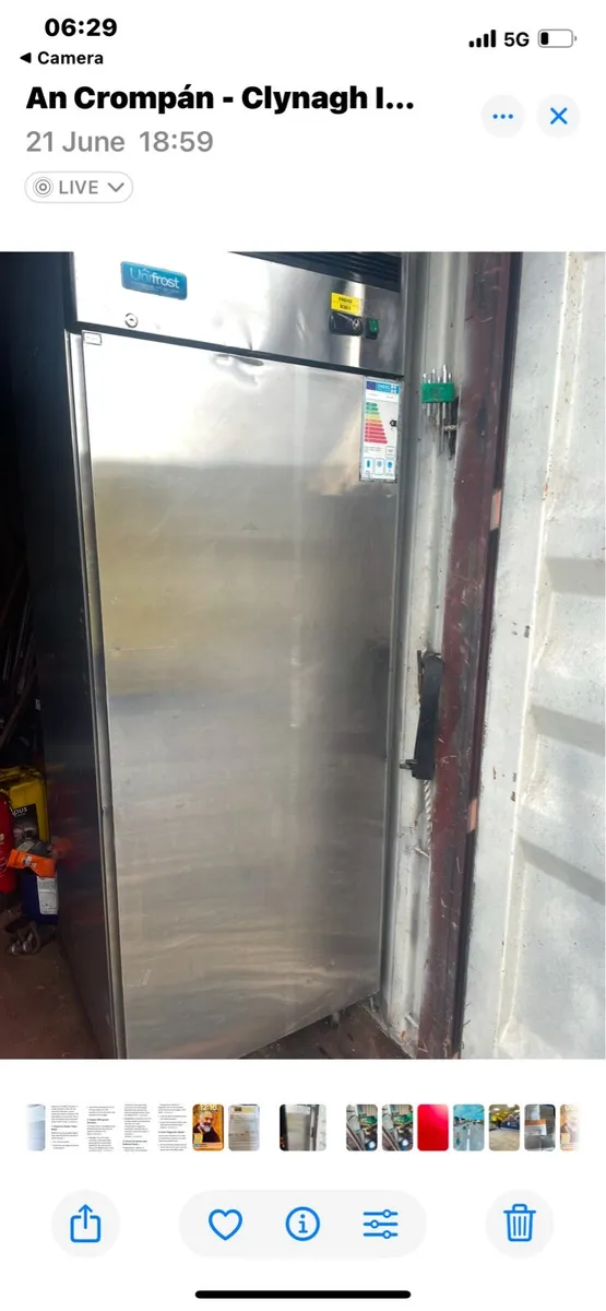 Pitch fry very good condition fridge tall good wo - Image 3