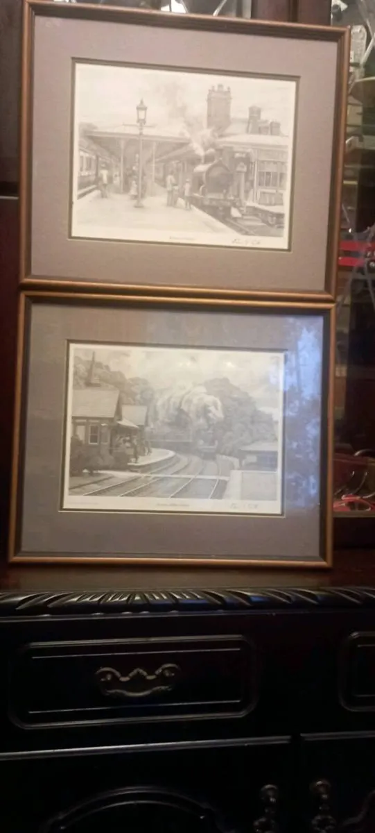 2 X SIGNED LIMITED EDITION FRIEAMED PENCIL DRAWING - Image 3
