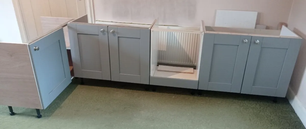 Grey kitchen units ~ NEW - Image 1