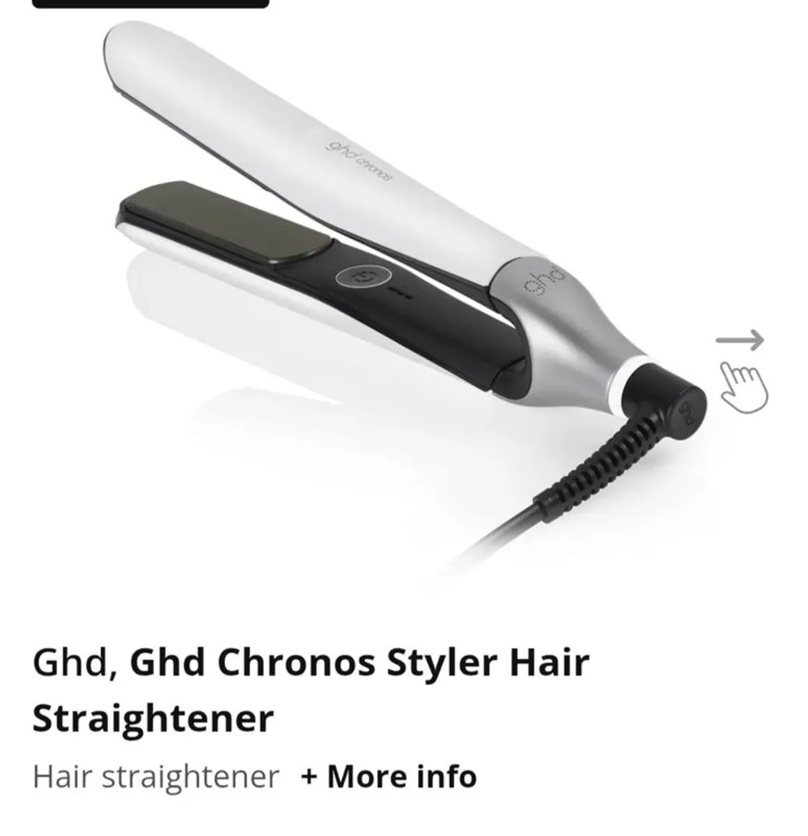 GHD Chronos Hair Straightener  Used Twice  Like New - Image 1