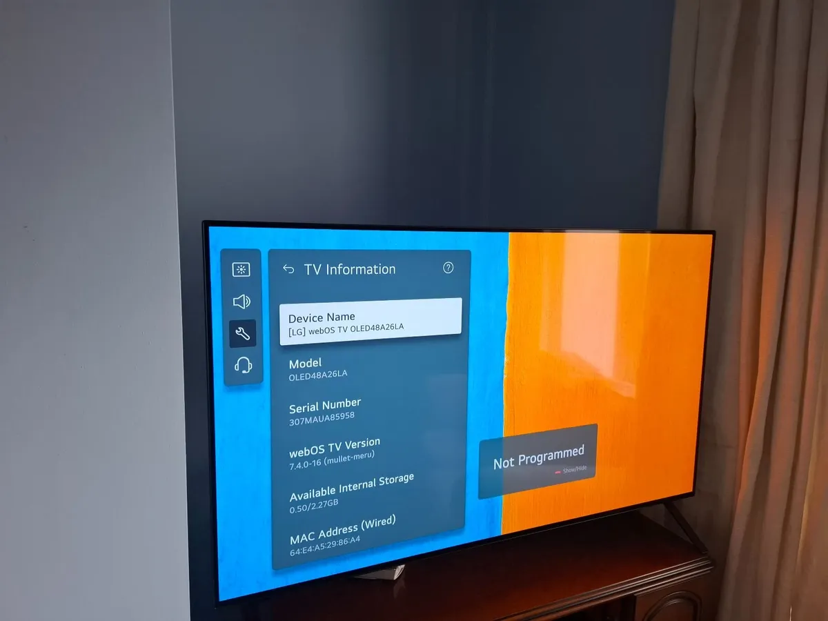 LG A2 48" 4K Smart OLED TV (OLED48A26LA) - Image 2
