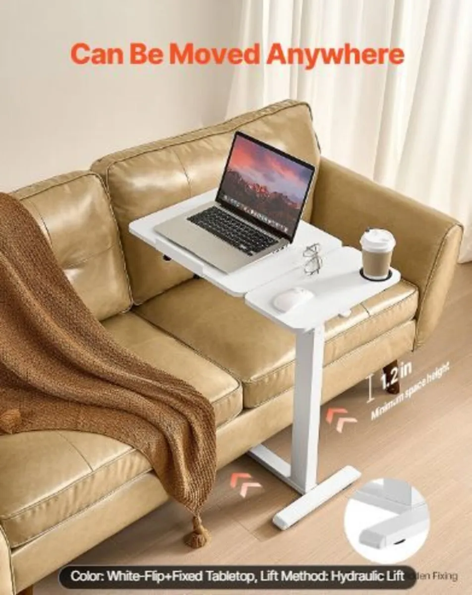 Overbed Table, Mobile Bed Side Table - Image 3