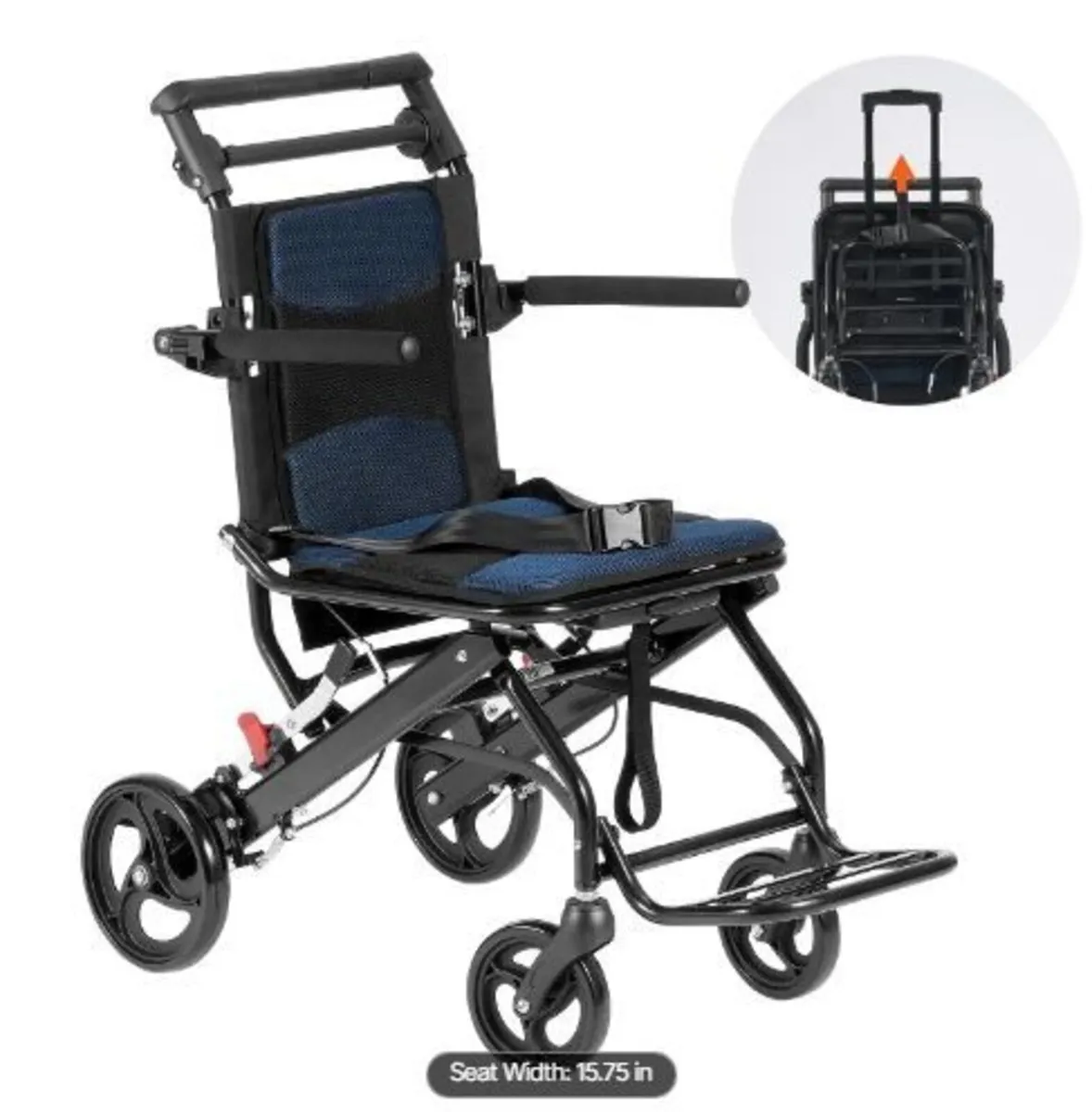 Wheelchair Aluminum Alloy Transport Chair - Image 1