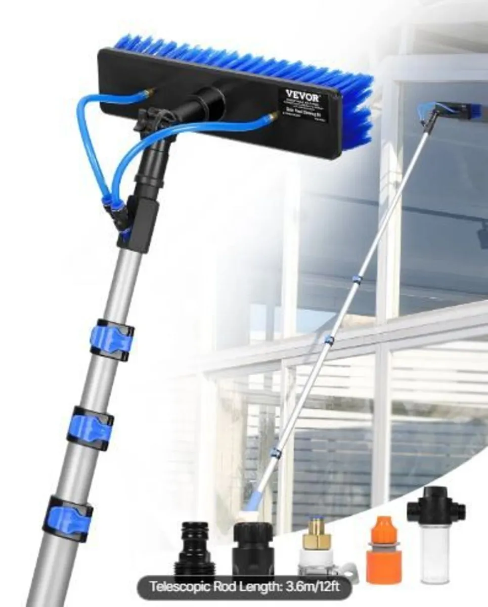 Water Fed Pole Kit, 3.6m Solar Panel Cleaning - Image 3
