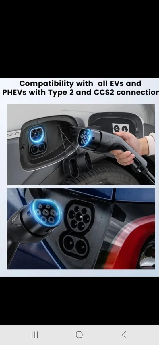Car ev plug in charger cable - Image 2