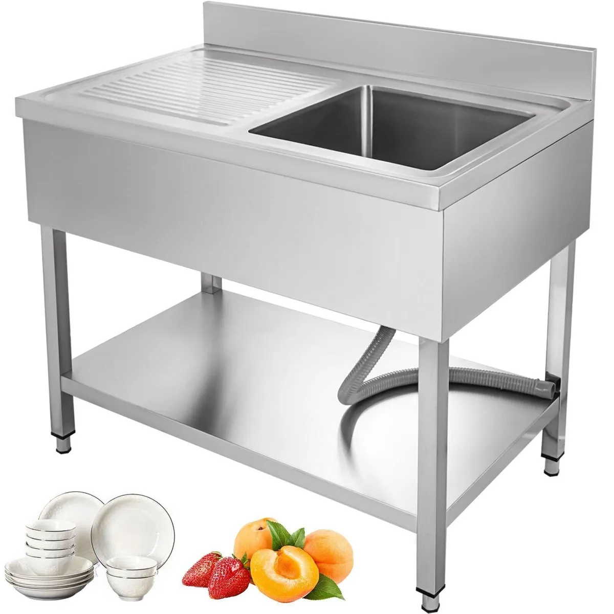 Professional Sink 39.5 inch Stainless Steel Deep - Image 2
