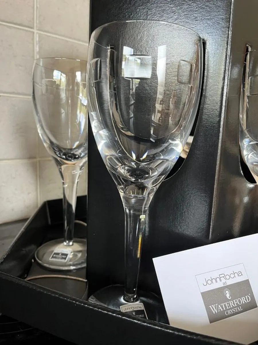 PRICE DROP! John Rocha Waterford Crystal White Wine Glasses - Image 4