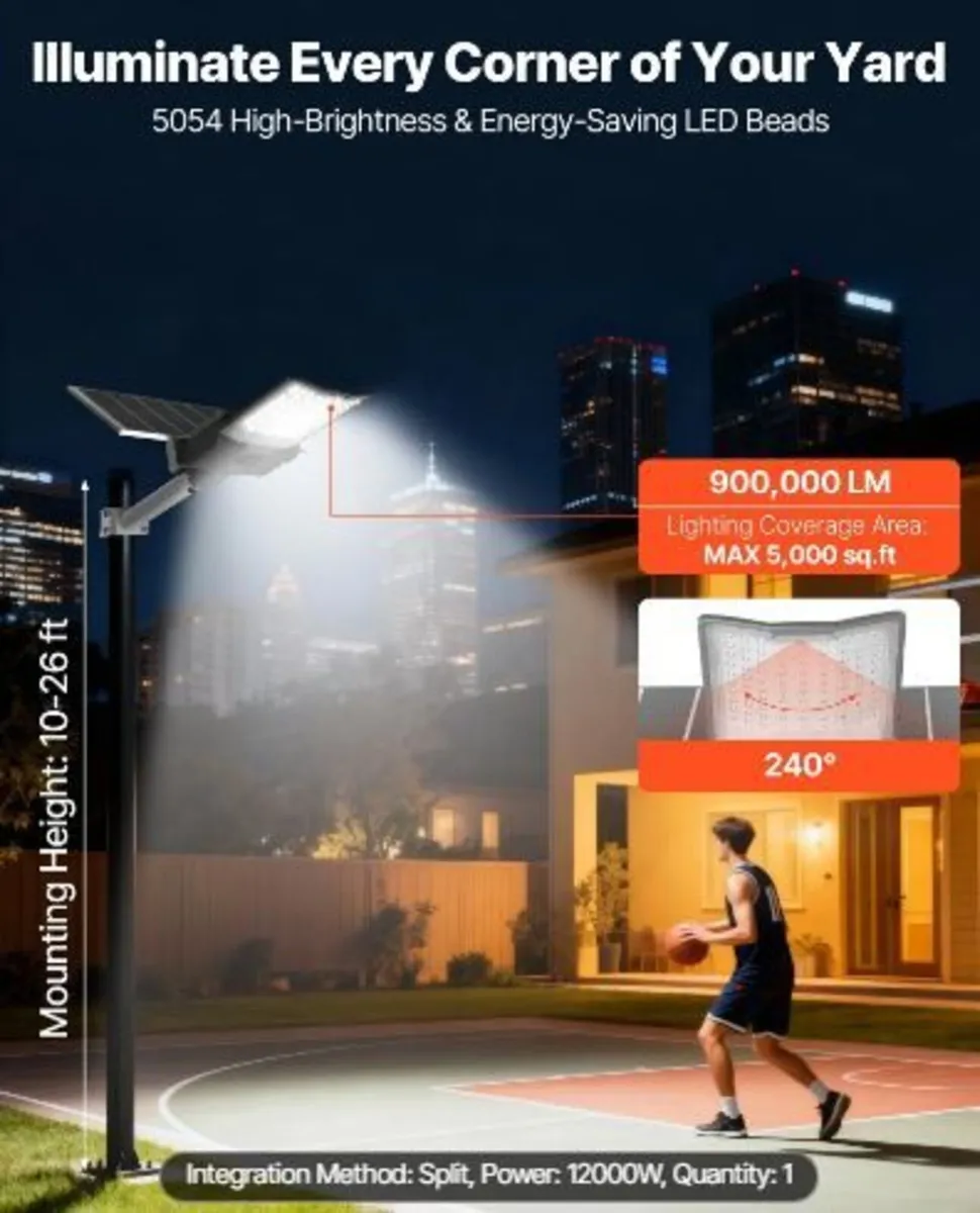 12000W Solar Street Light Outdoor - Image 3