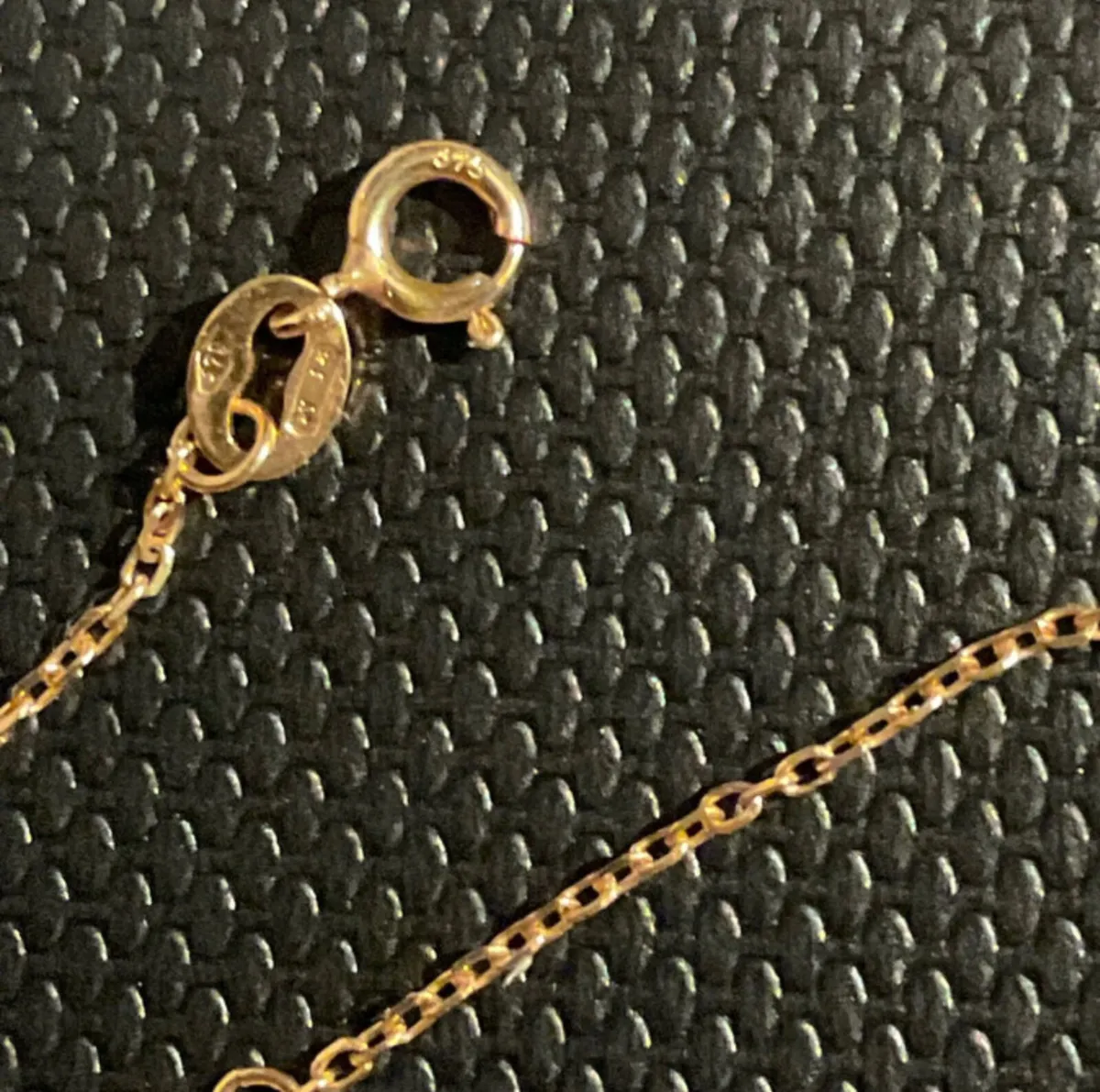 9ct Solid gold bracelet &9ct gold natural pearls e - Image 4