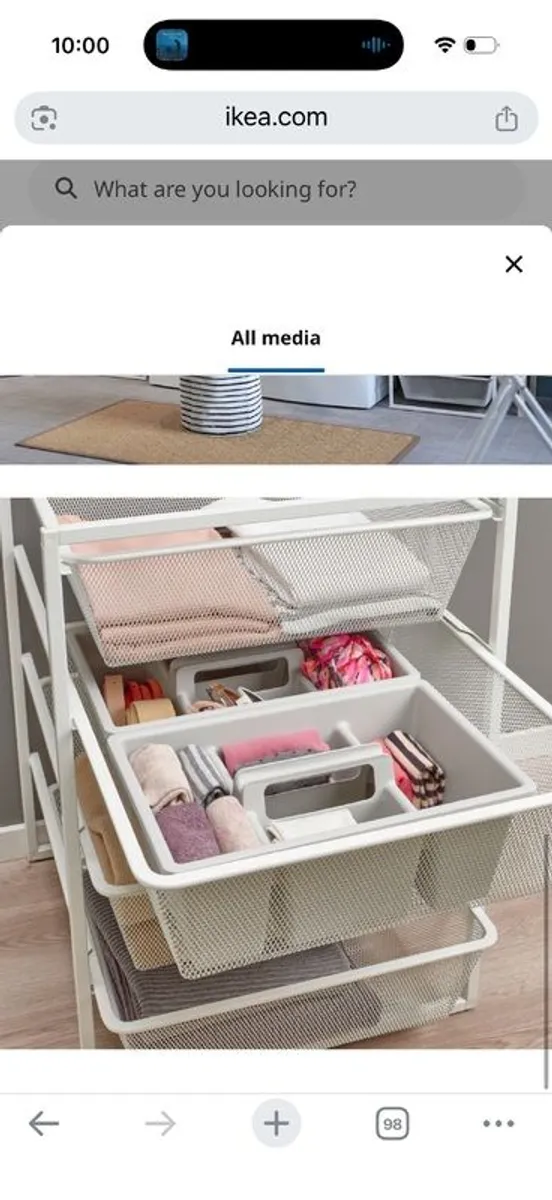 ikea Jonaxel Storage combination, white, 50x51x104 cm - Image 4