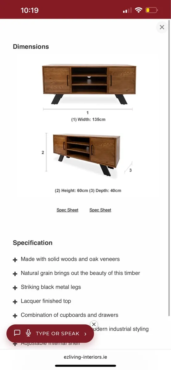 Tv cabinet - Brand new - Image 2