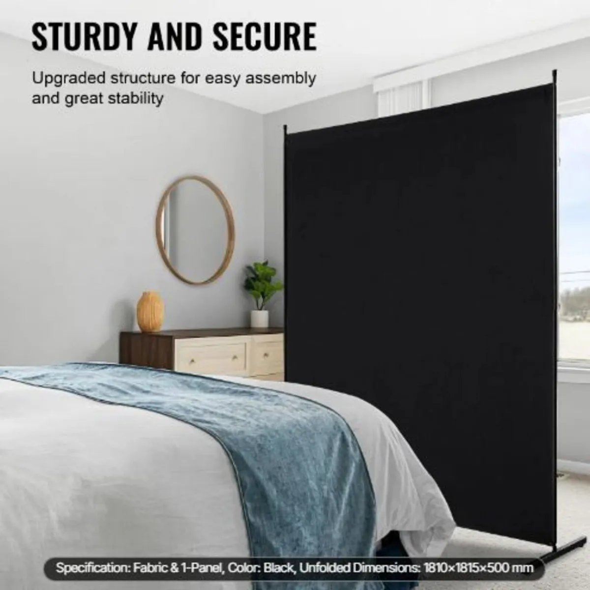 Room Divider, Single Panel Room Divider, 6FT - Image 1