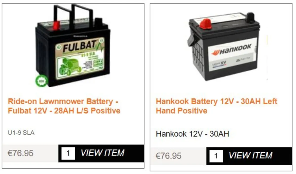 Castelgarden Mountfield Stiga Alpina Batteries - Image 3