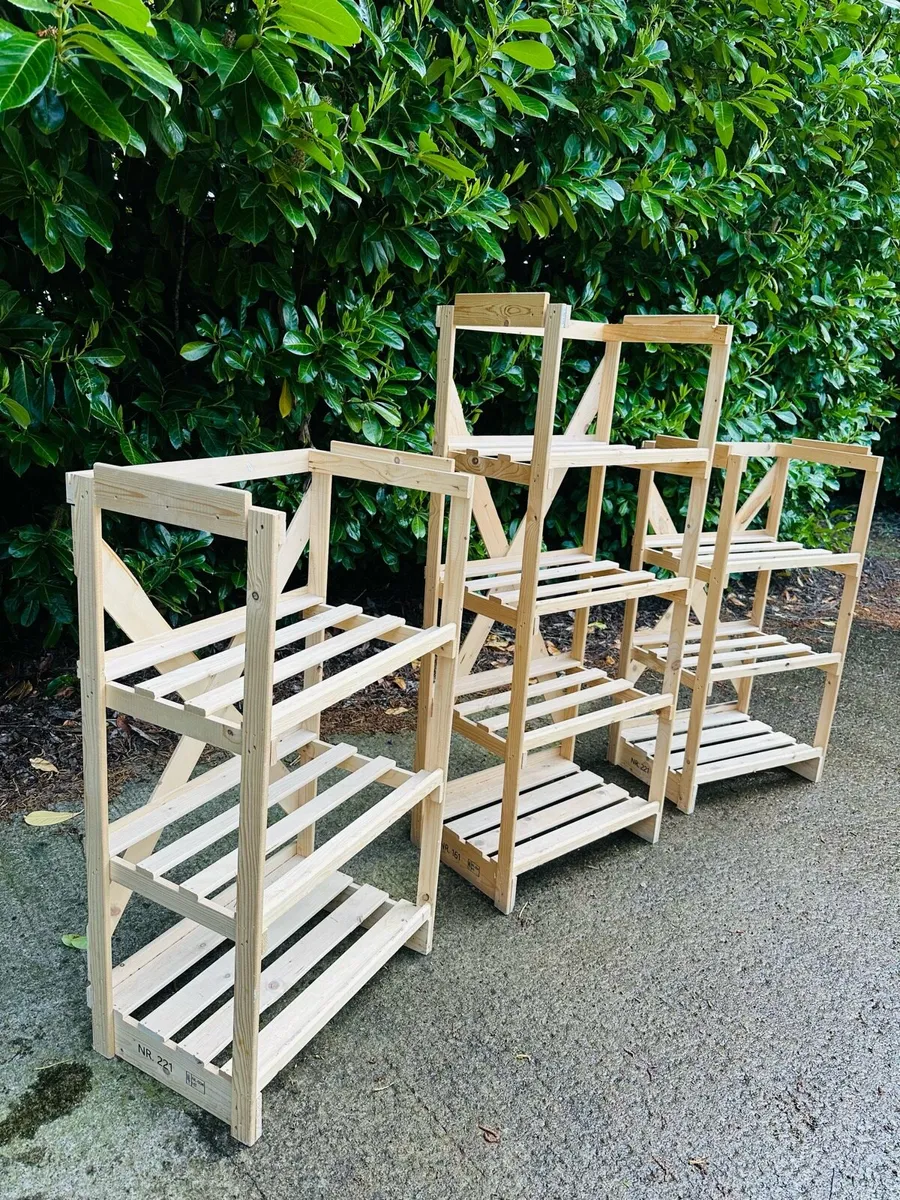 3 WOODEN SHOP DISPLAY STANDS JOB LOT - Image 3