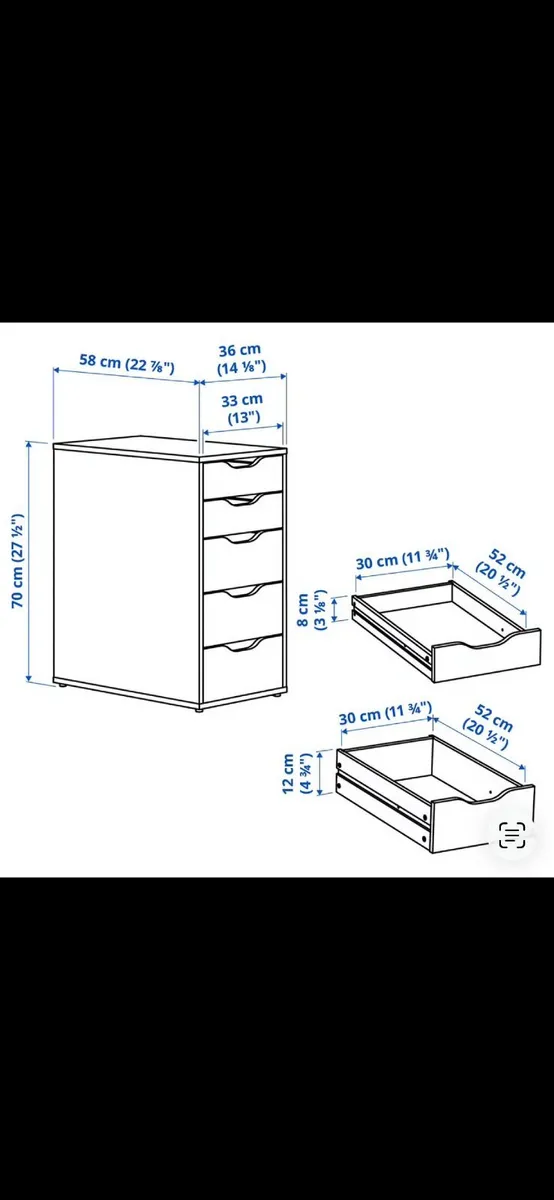 IKEA ALEX Vanity Table with Hollywood Mirror - Image 4