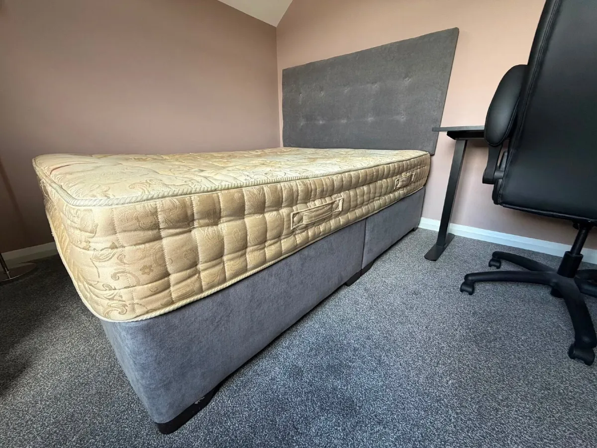 King Size Divan Bed and Mattress - Image 1