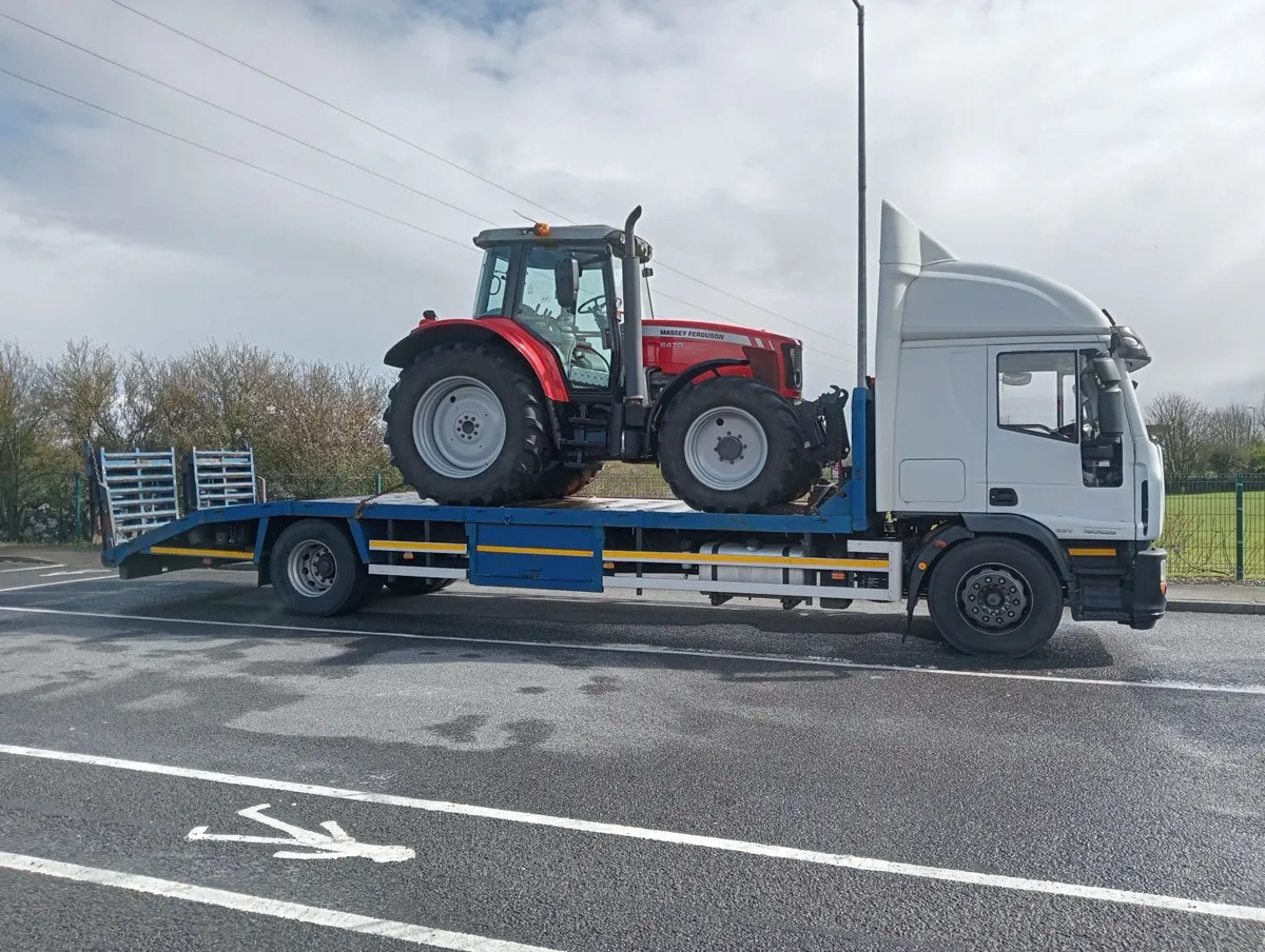 Tractors and digger, transport, haulage.