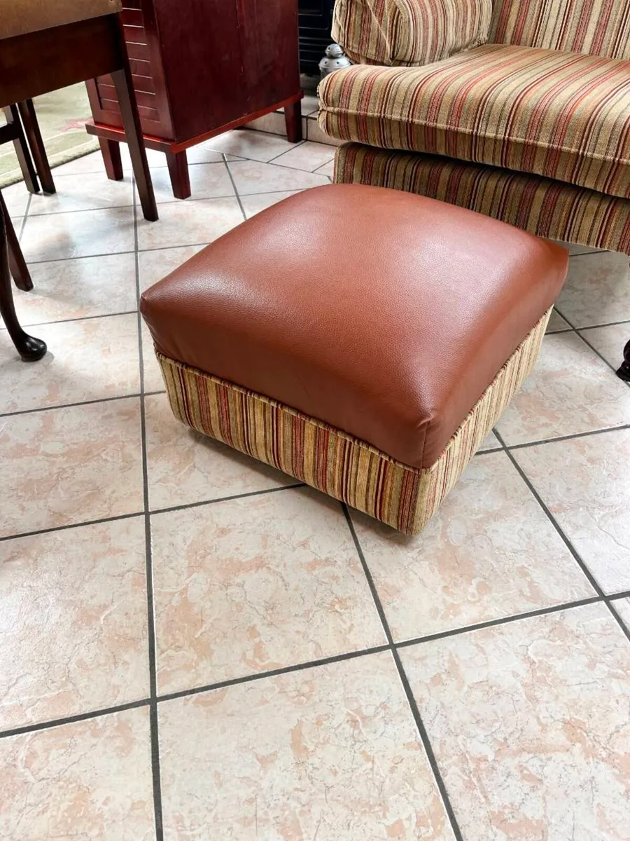 Armchair & Footstool - Image 3