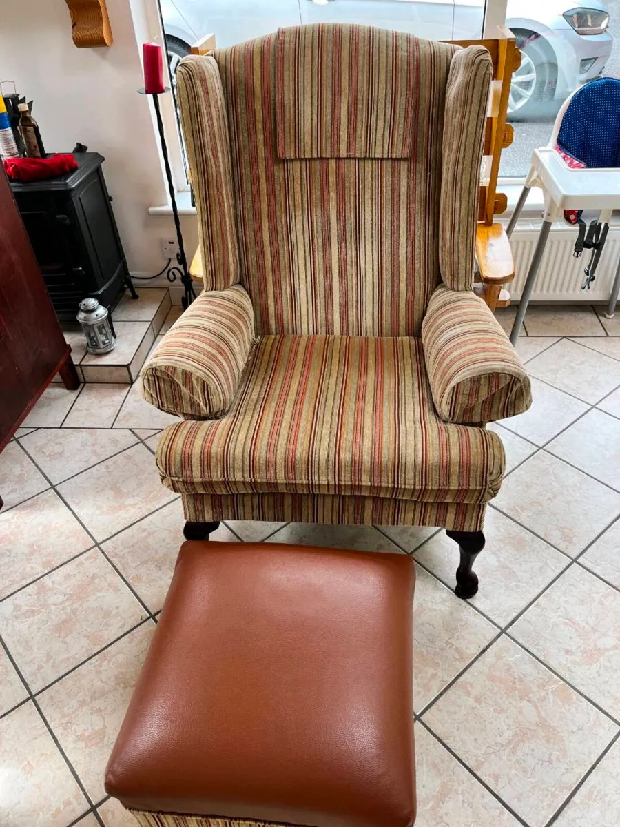 Armchair & Footstool - Image 2