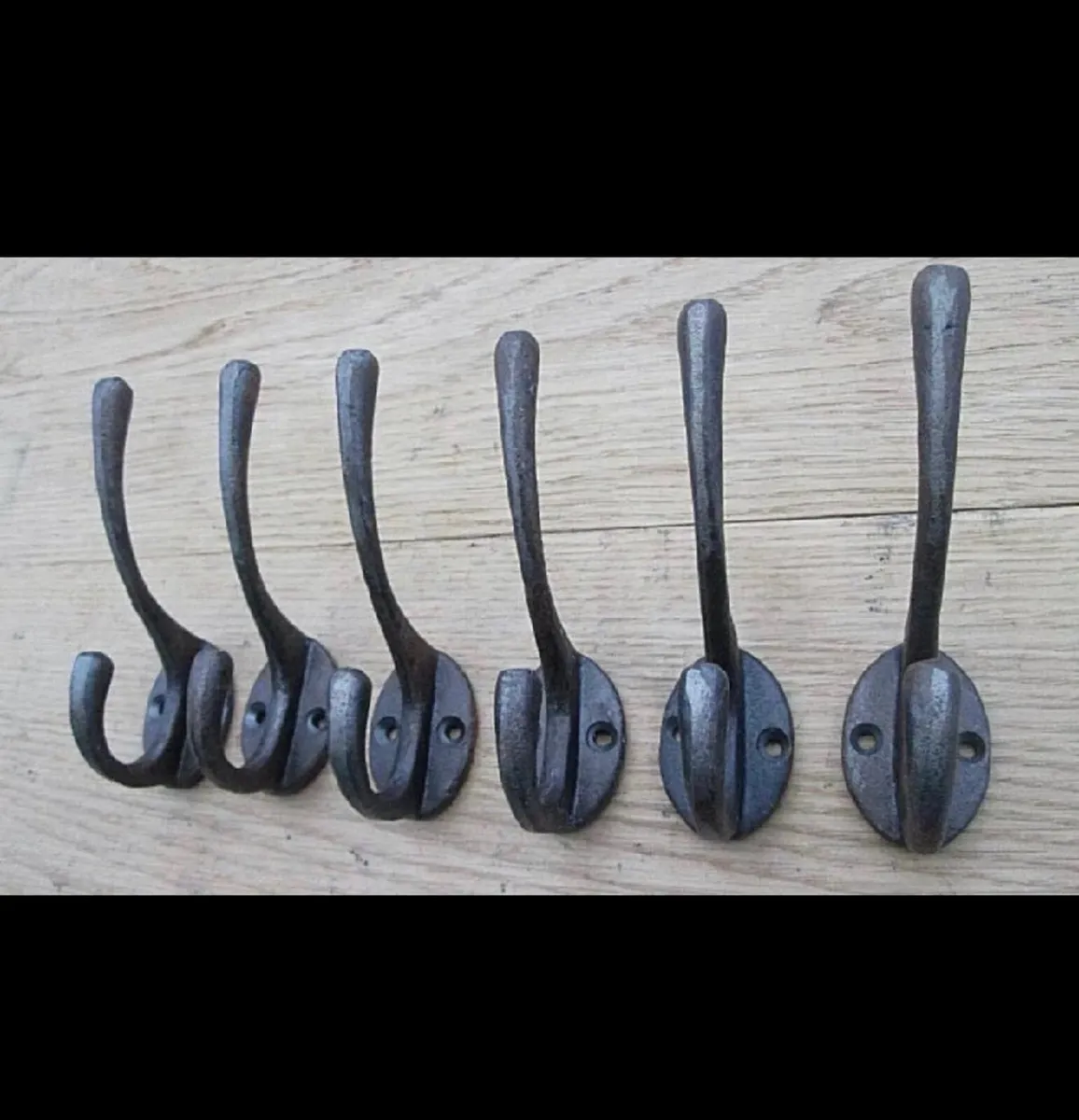 10 x New Cast Iron Coat Hooks Retro Style - Image 2