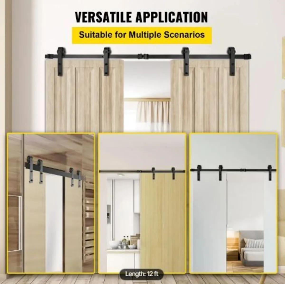 Sliding Barn Door Hardware Kit - Image 2